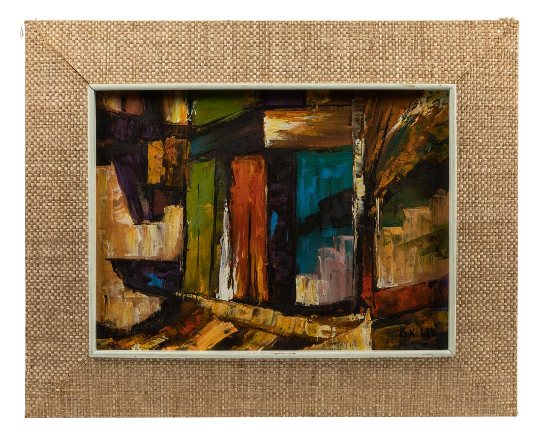 K. K. Lee - Modern Abstract Oil on Canvas (1 of 3)
