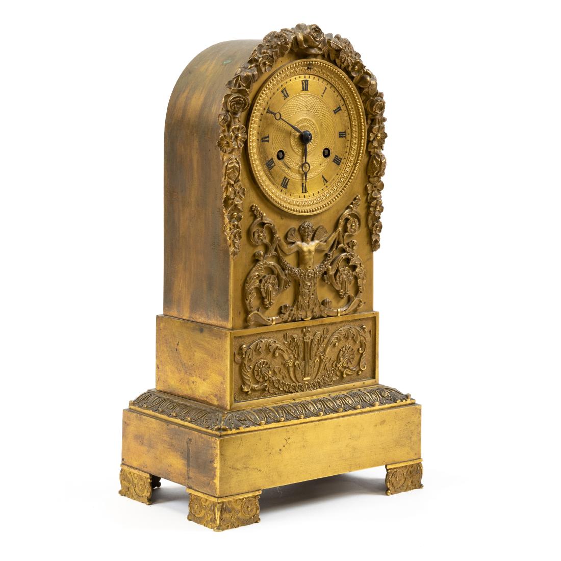 Dore Bronze French Empire Mantle Clock (1 of 7)