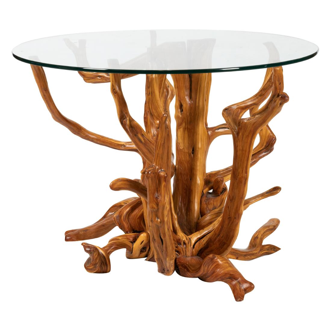 Lee Kern - Glass Top Root Center Table (1 of 2)
