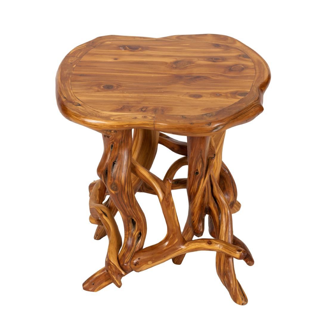 Lee Kern - Carved Root End Table (1 of 3)
