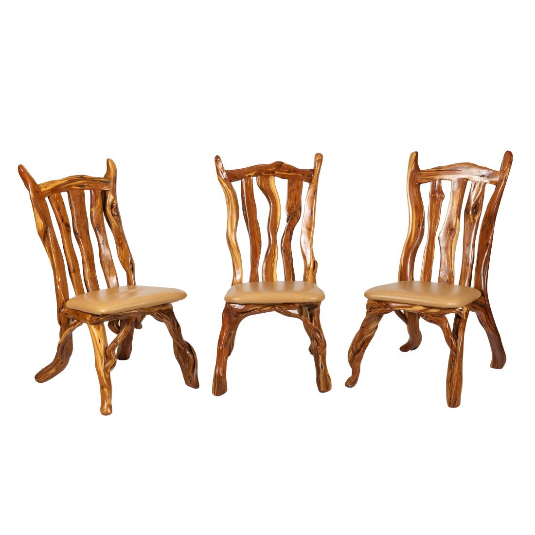 Lee Kern -  Root Carved Chairs - Set of Three (1 of 3)