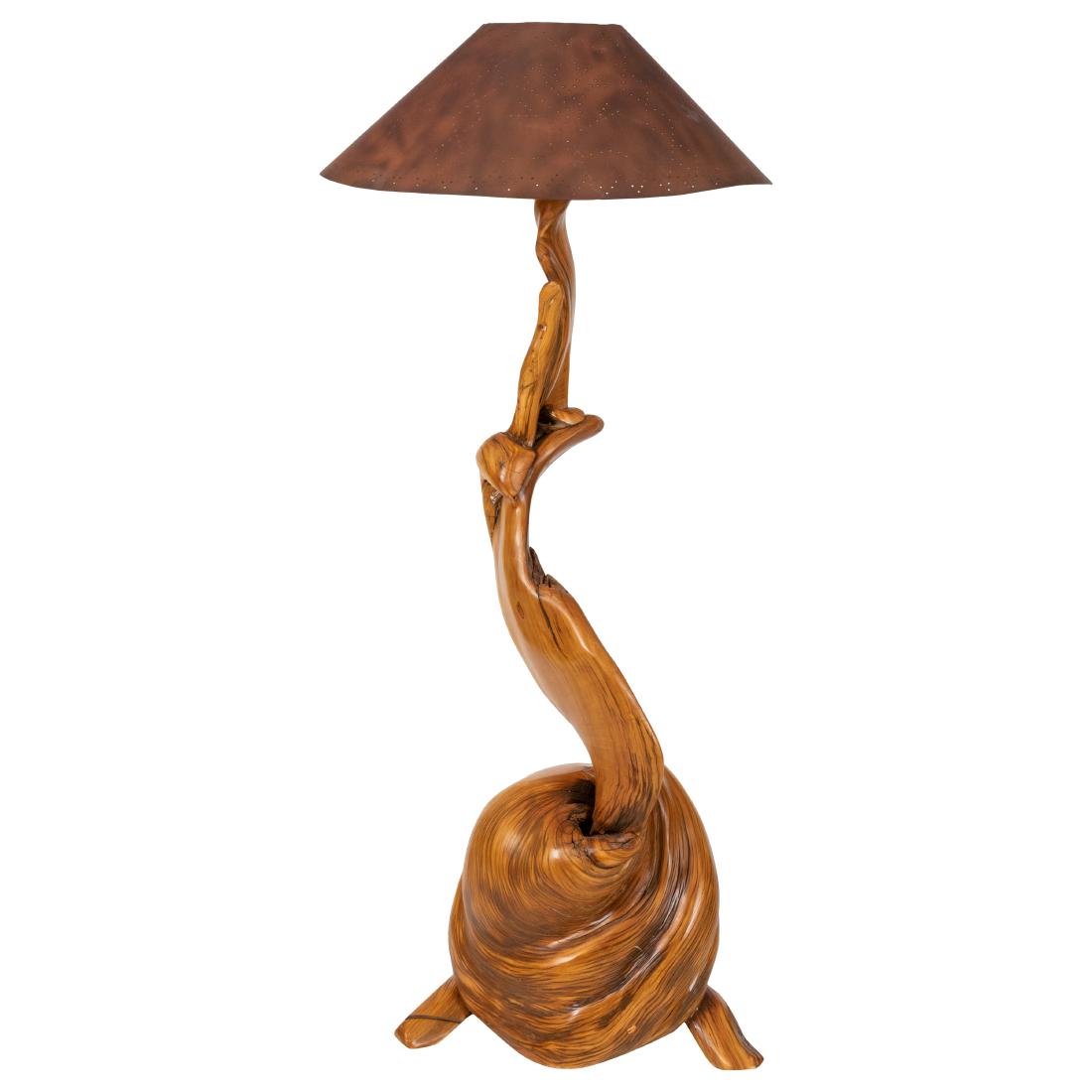 Lee Kern - Root Carved Floor Lamp (1 of 4)