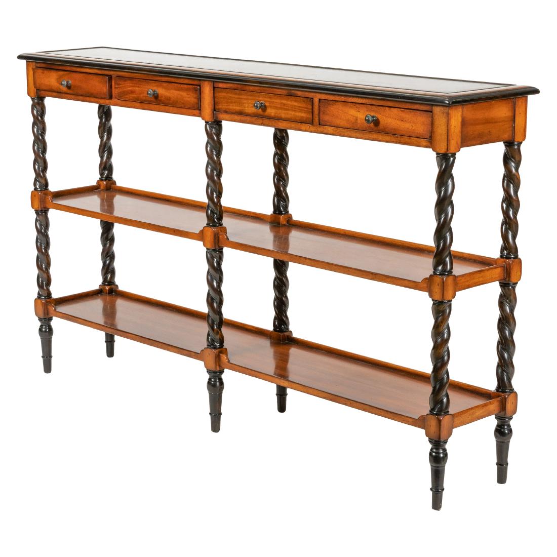 Mahogany Barley Twist Console Table (1 of 4)