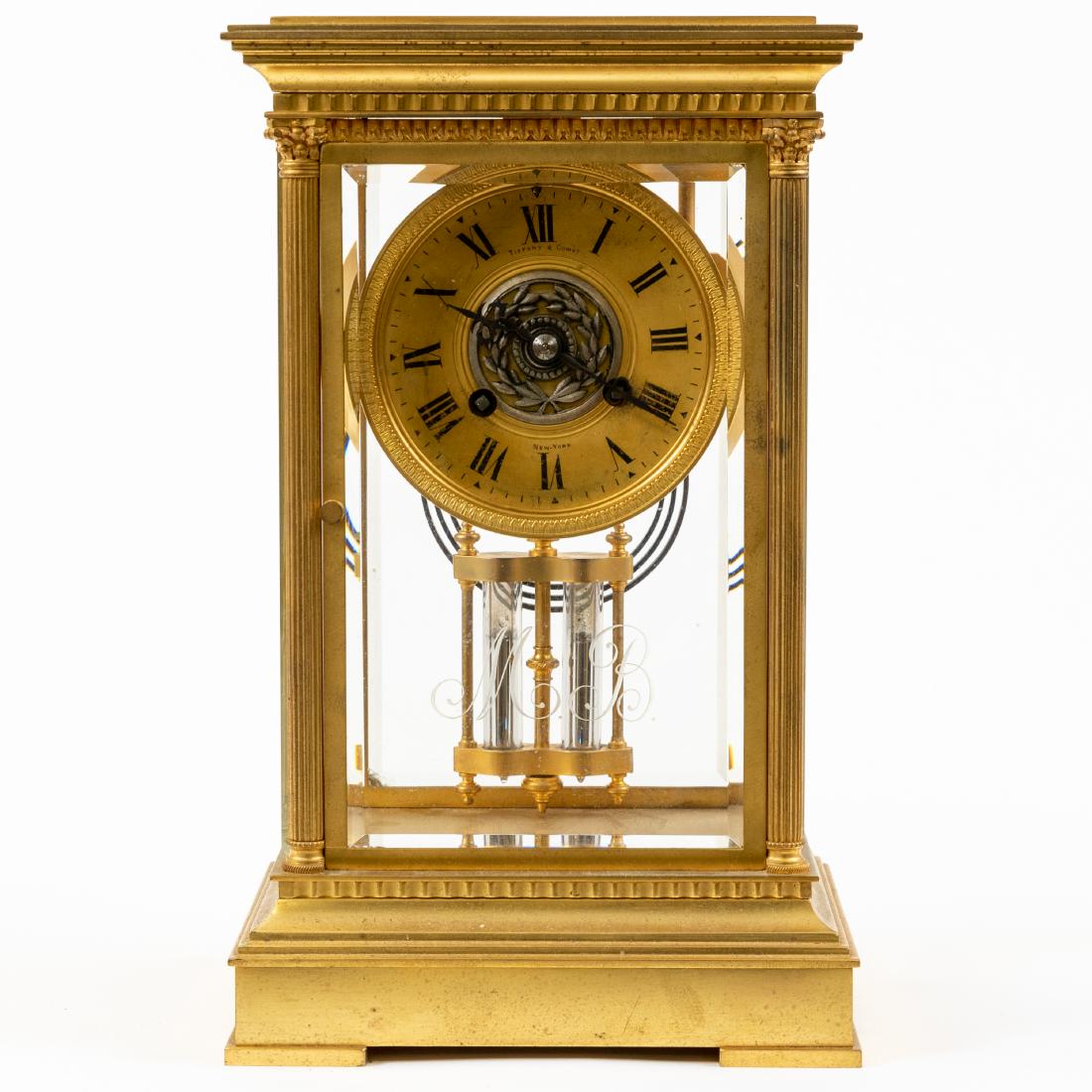Tiffany & Co - Gilt Bronze Crystal Regulator (1 of 5)