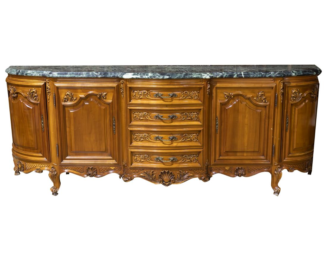 French Marble Top Sideboard (1 of 5)