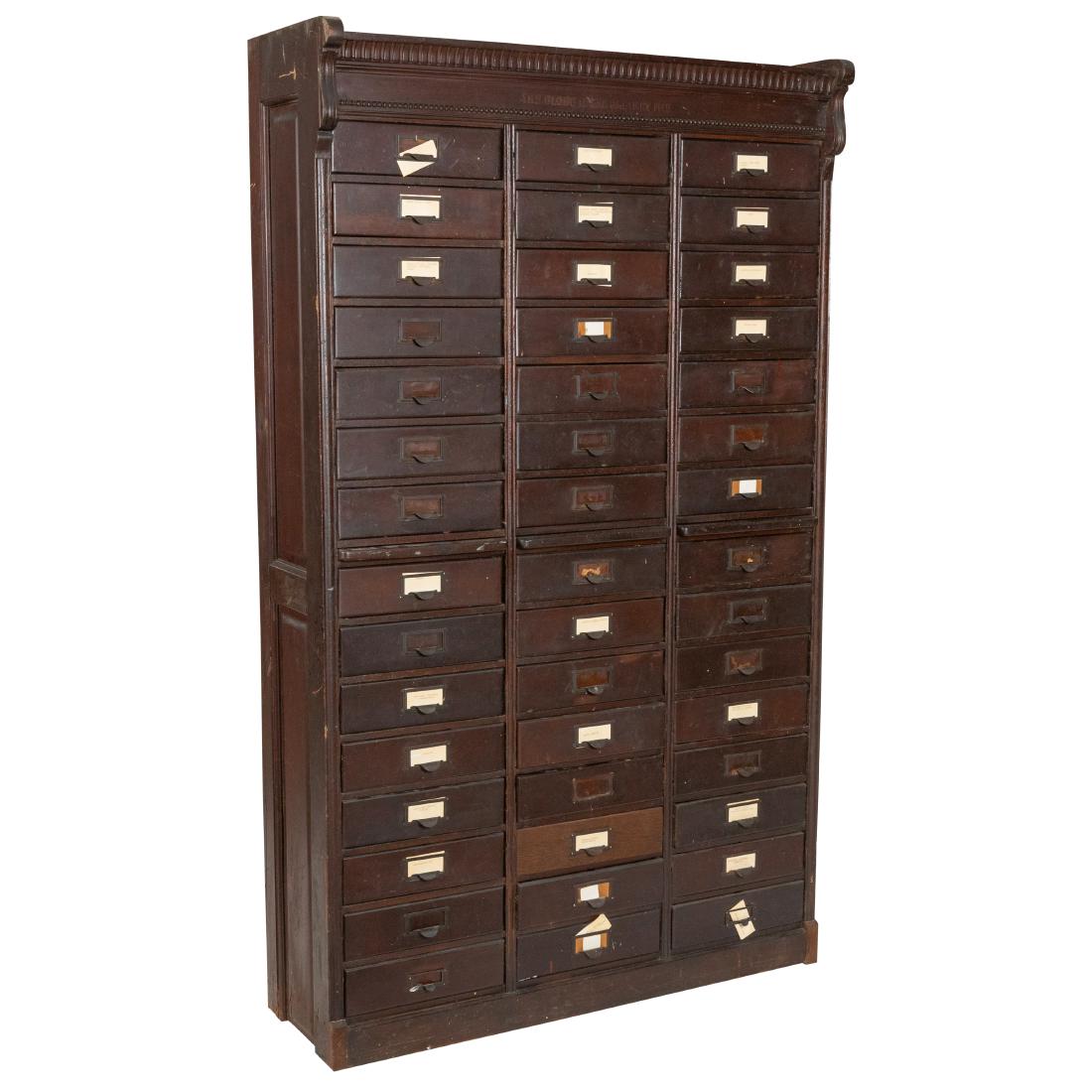 The Globe Ideal Mahogany File Cabinet (1 of 5)