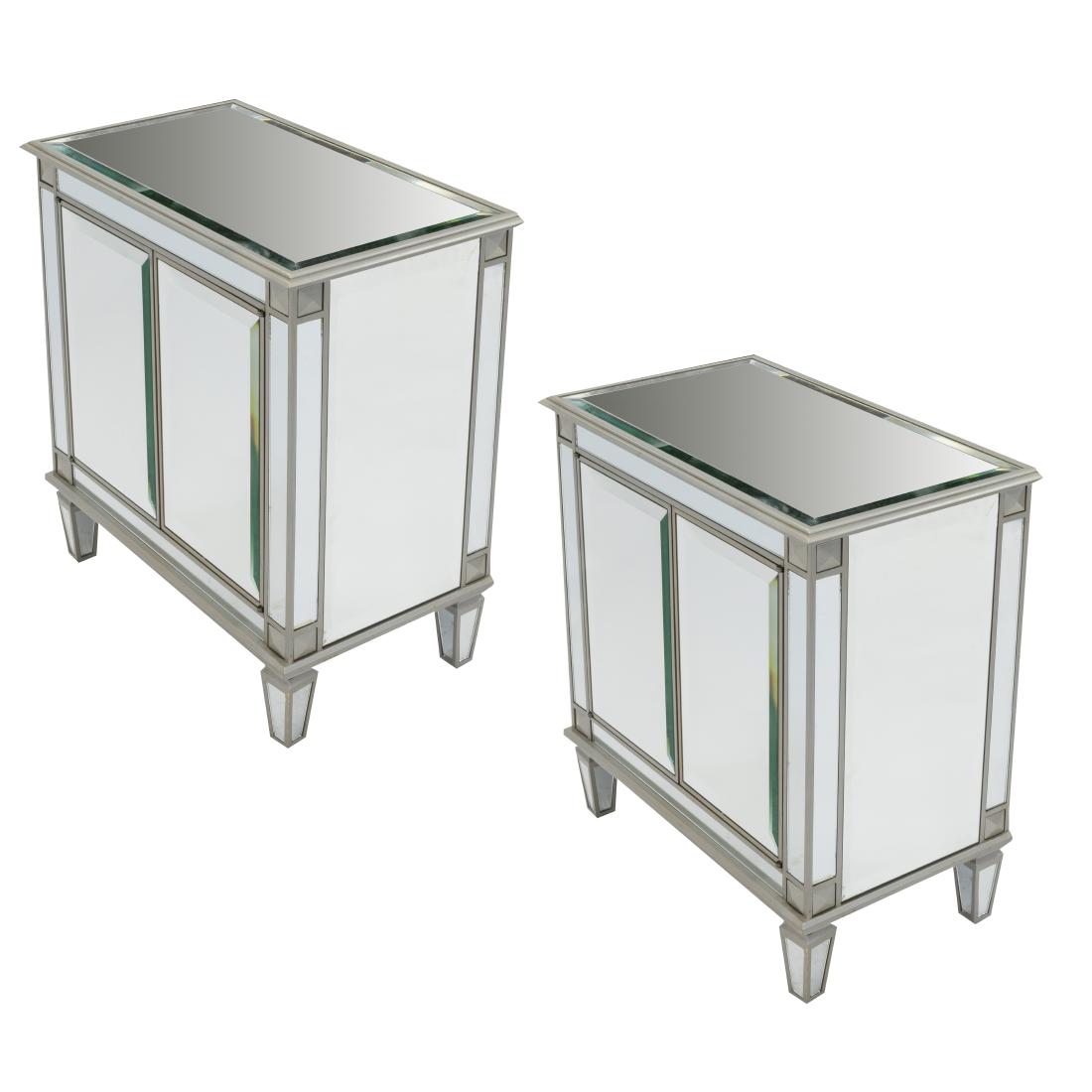 Venetian Style Mirrored Cabinets - Pair (1 of 2)