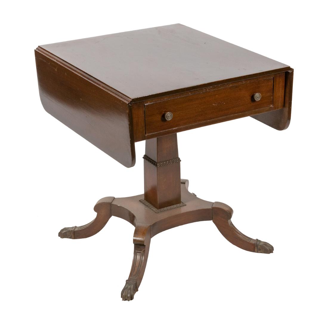 Drop Leaf Mahogany Table (1 of 3)