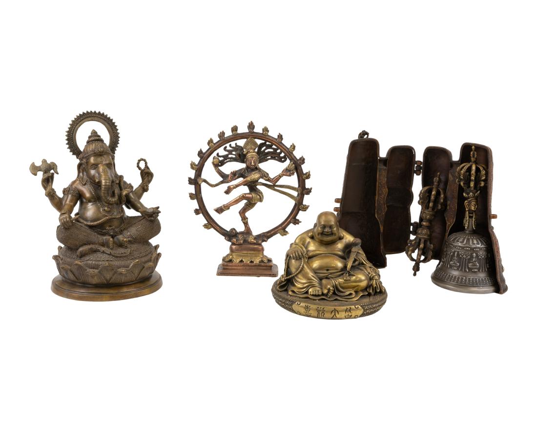Group of Bronze Asian Sculptures (1 of 4)