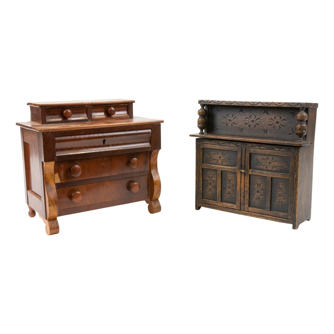 Two Antique Diminutive Chests (1 of 3)