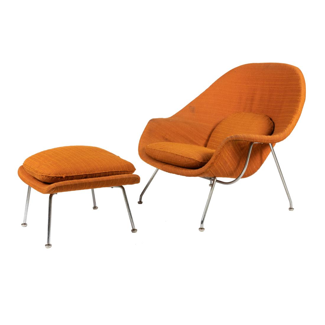 Eero Saarinen - Knoll - Womb Chair & Ottoman (1 of 5)