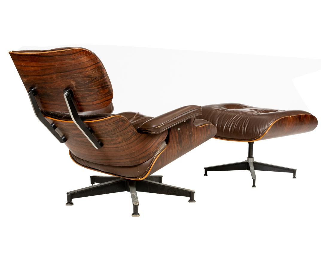 Charles & Ray Eames - Rosewood Lounge and Ottoman (1 of 8)