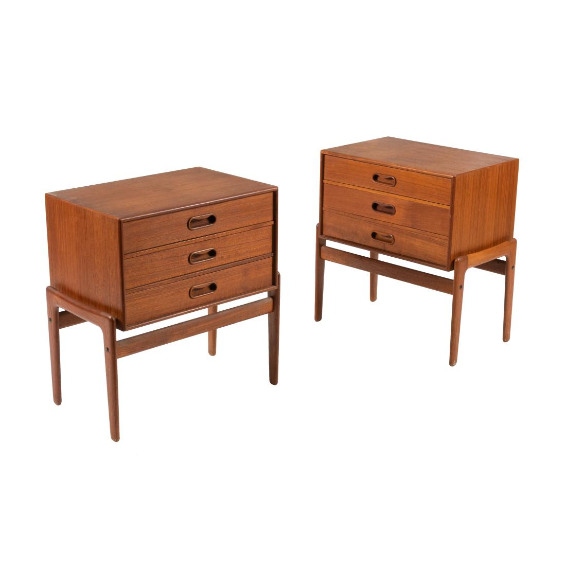 Arne Vodder - Night Stands: Description - Arne Vodder teak night stands Dimensions - 20" x 18" x 12"