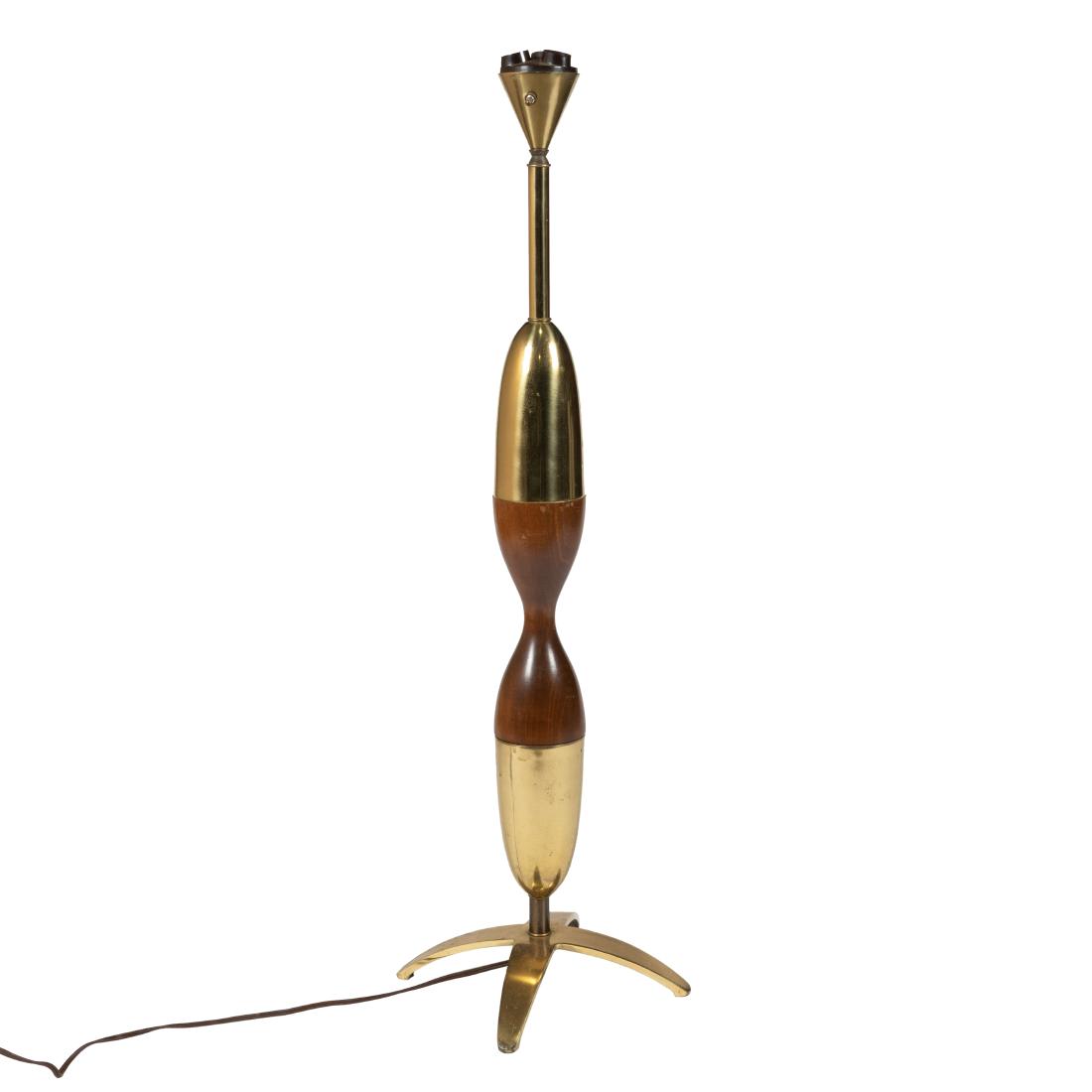 Tony Paul - Walnut & Brass Floor Lamp (1 of 4)