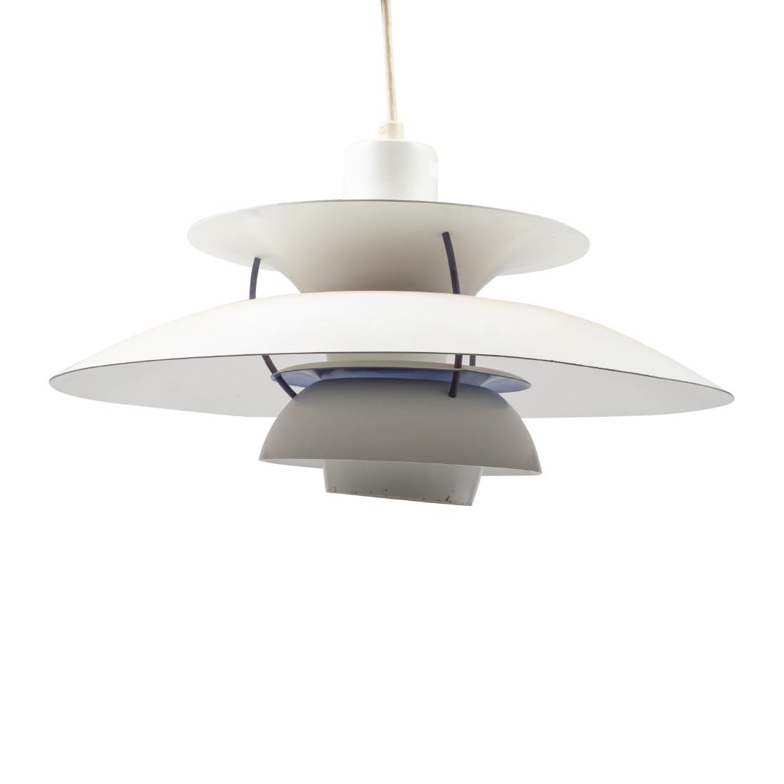 Poul Henningsen - Louis Poulsen - PH5 Pendant: Description - Poul Henningsen for Louis Poulsen "PH5" pendant fixture. Dimensions - 12" x 20"