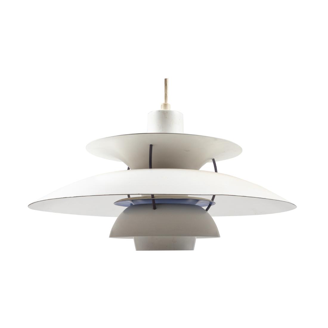 Poul Henningsen - Louis Poulsen - PH5 Pendant: Description - Poul Henningsen for Louis Poulsen "PH5" pendant fixture. Dimensions - 12" x 20"