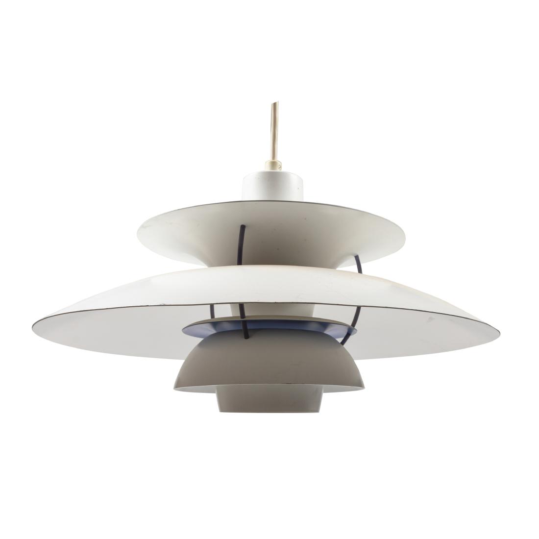 Poul Henningsen - Louis Poulsen - PH5 Pendant: Description - Poul Henningsen for Louis Poulsen "PH5" pendant fixture. Dimensions - 12" x 20"