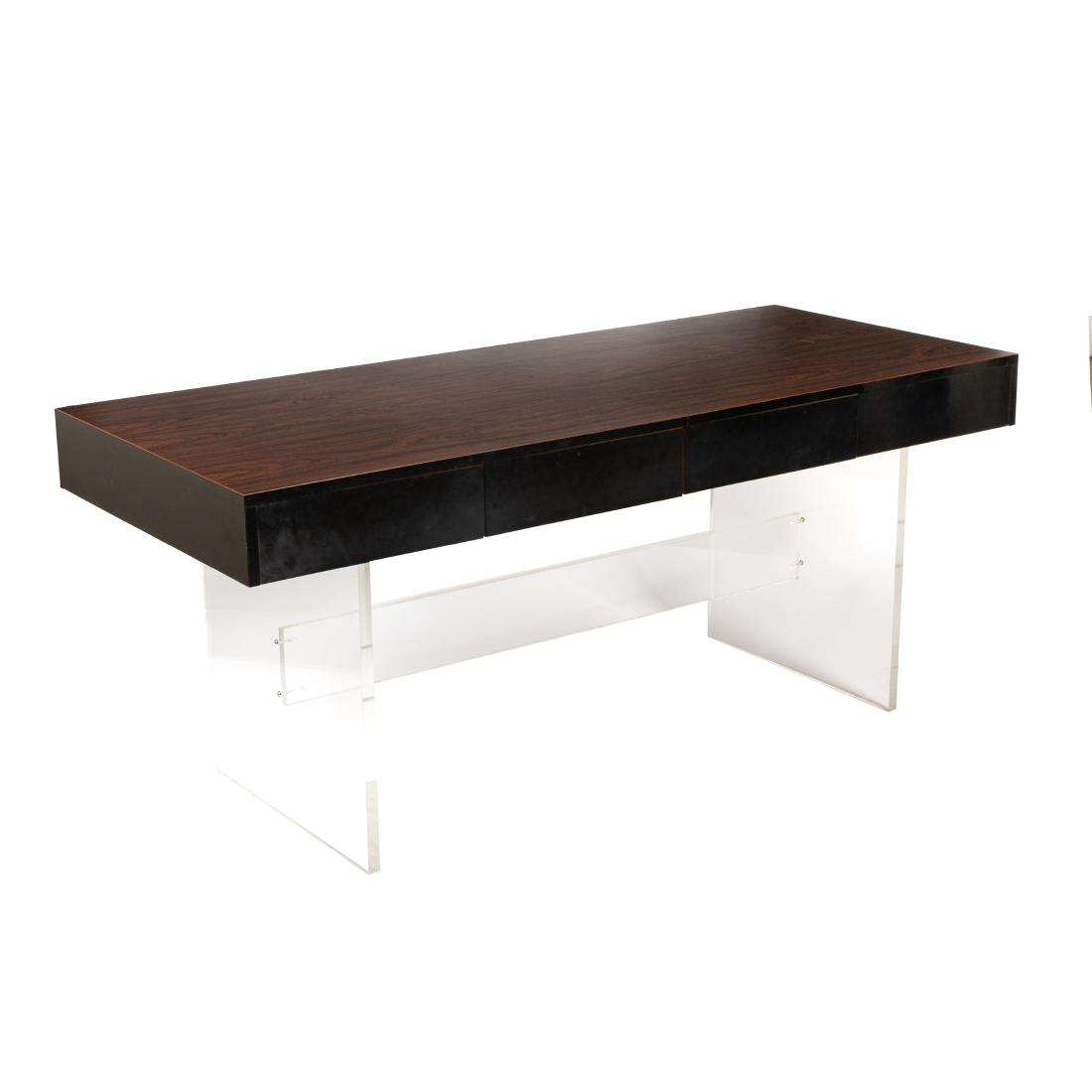 Vladimir Kagan Style - Faux Rosewood Desk (1 of 3)