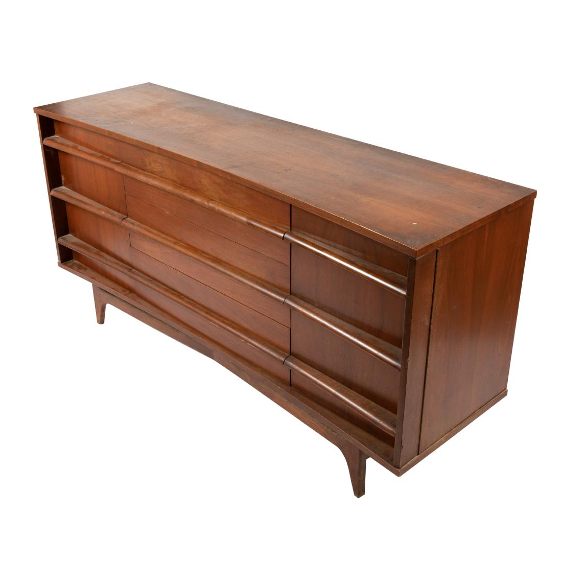 Young MFG - Walnut Concave Credenza (1 of 2)