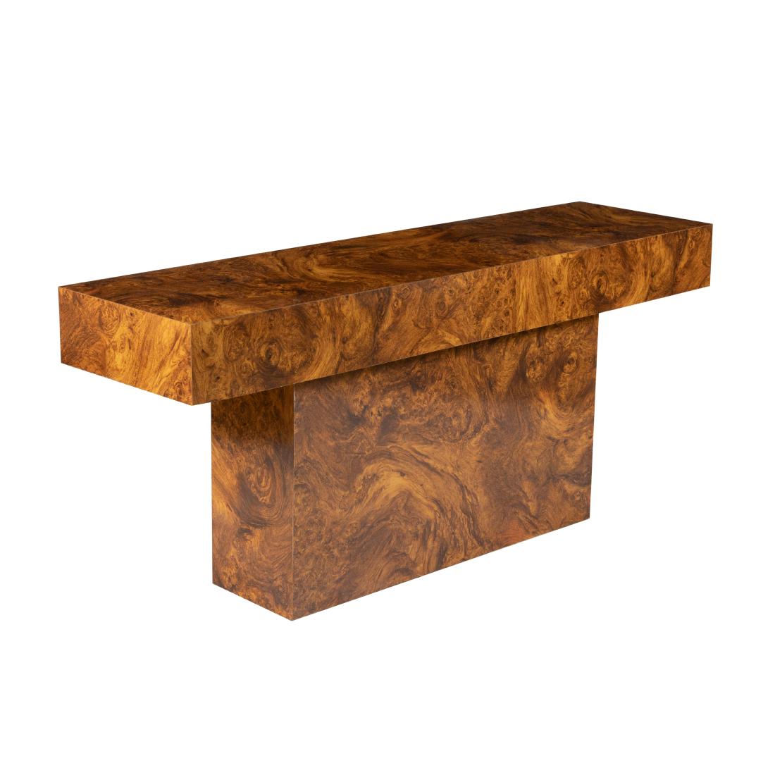 Faux Burl Console Table (1 of 2)