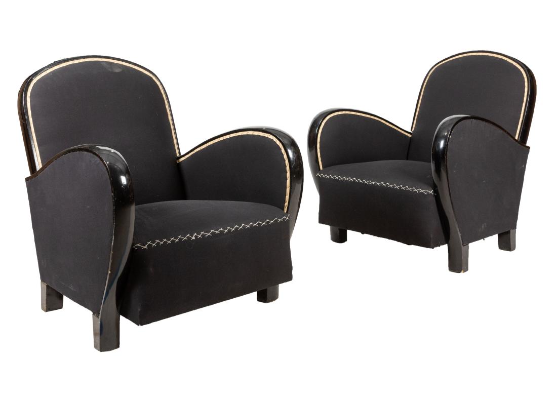 Art Deco Club Chairs - Pair (1 of 1)