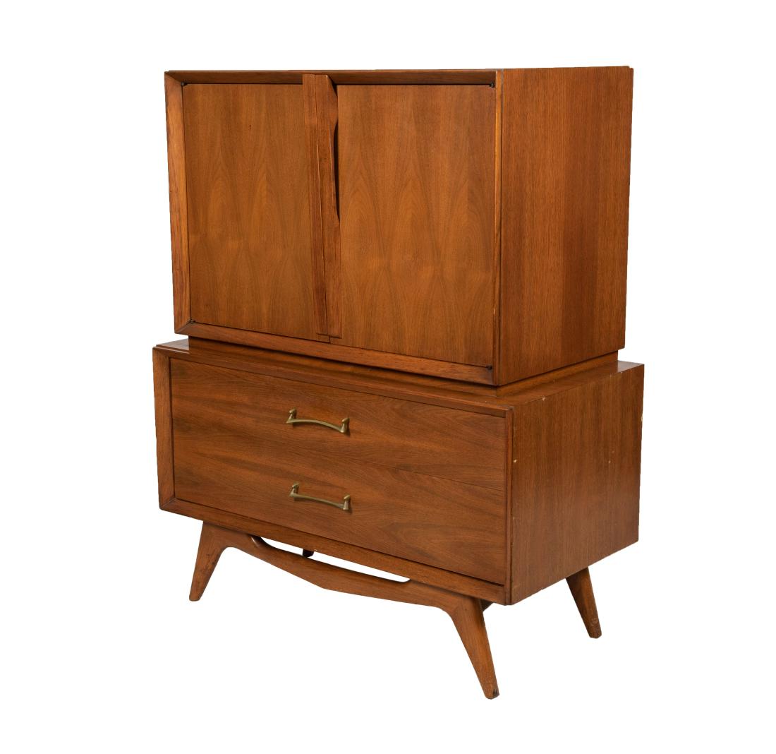 Mid Century Walnut High Chest (1 of 1)