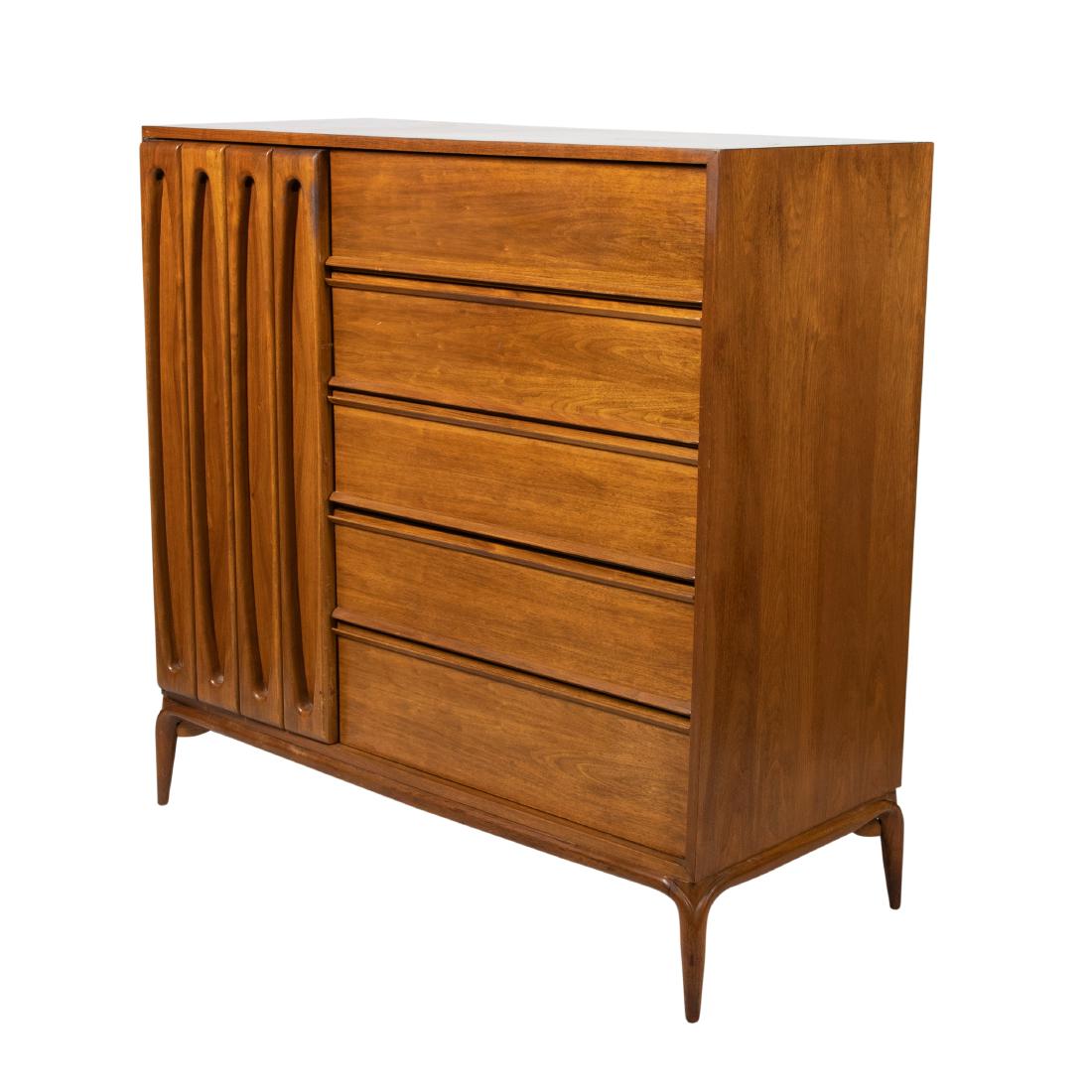 Mid Century Walnut - High Chest (1 of 3)