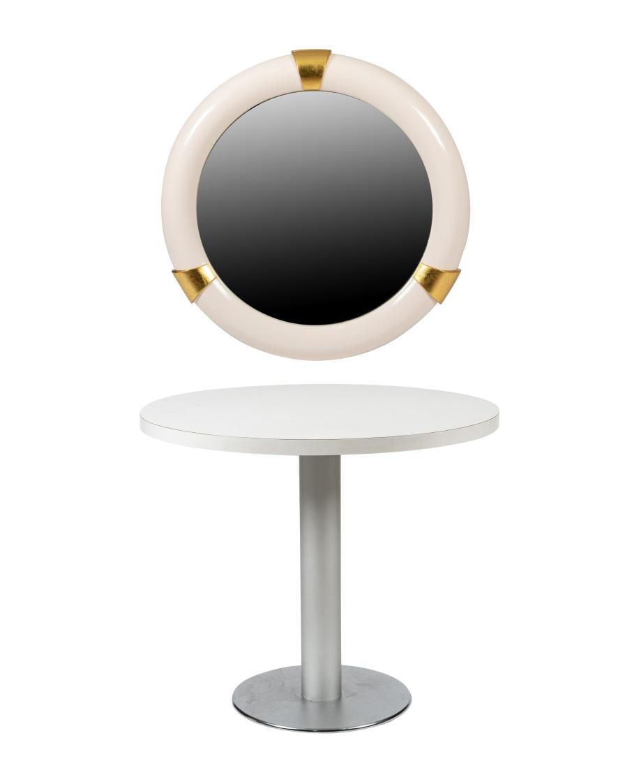 Pedestal, Mirror & Pedestal Table (1 of 4)