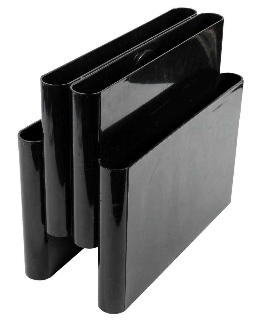 Giotto Stoppino - Kartell - Magazine Rack: Description - A magazine rack by Giotto Stopino for Kartell. Dimensions - 14" x 16" x 8"