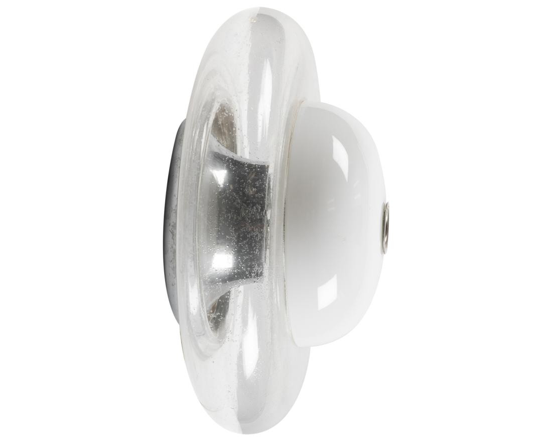 Saucer Wall Fixture - Chrome and Glass (1 of 2)