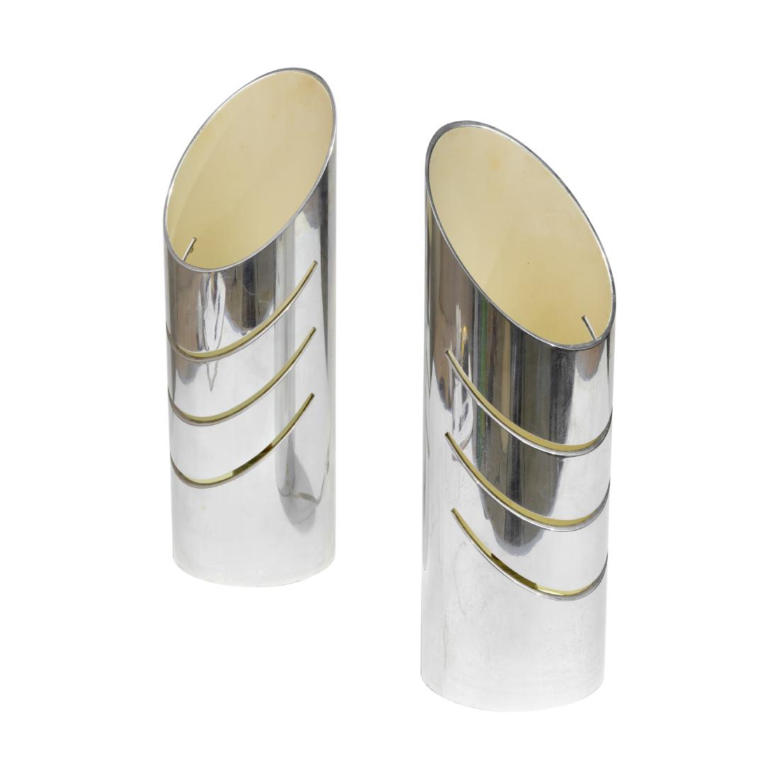 Chrome Angled Table Lamps - Pair (1 of 3)