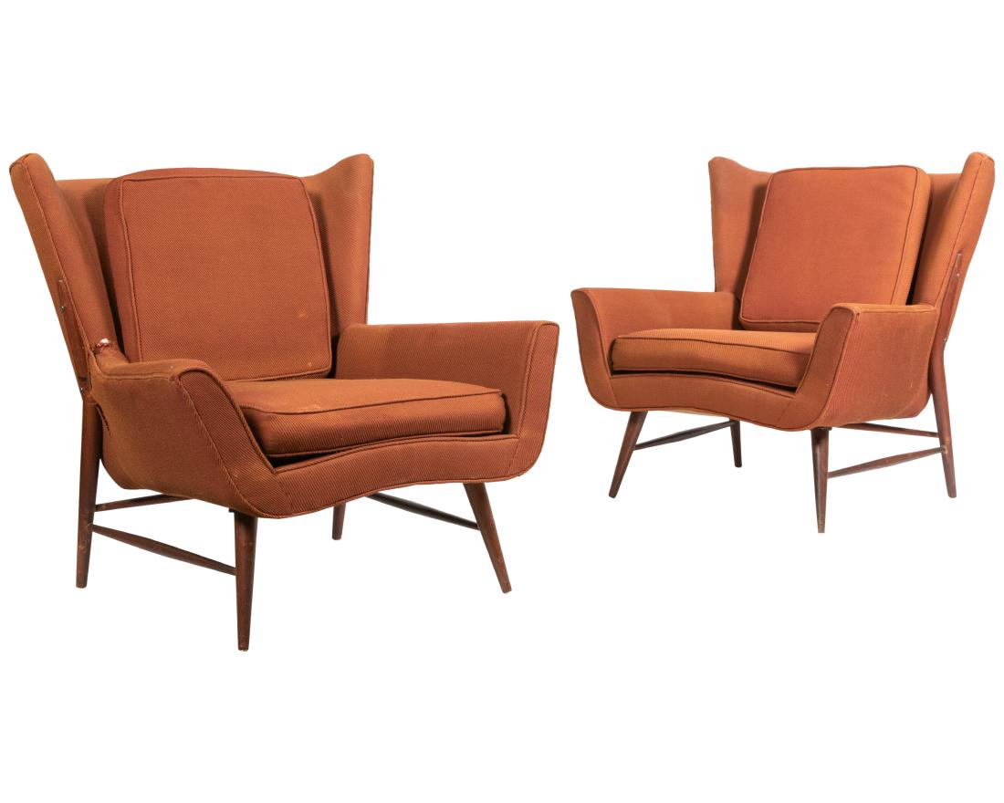 Danish Style - Wingback Lounge Chairs (1 of 7)