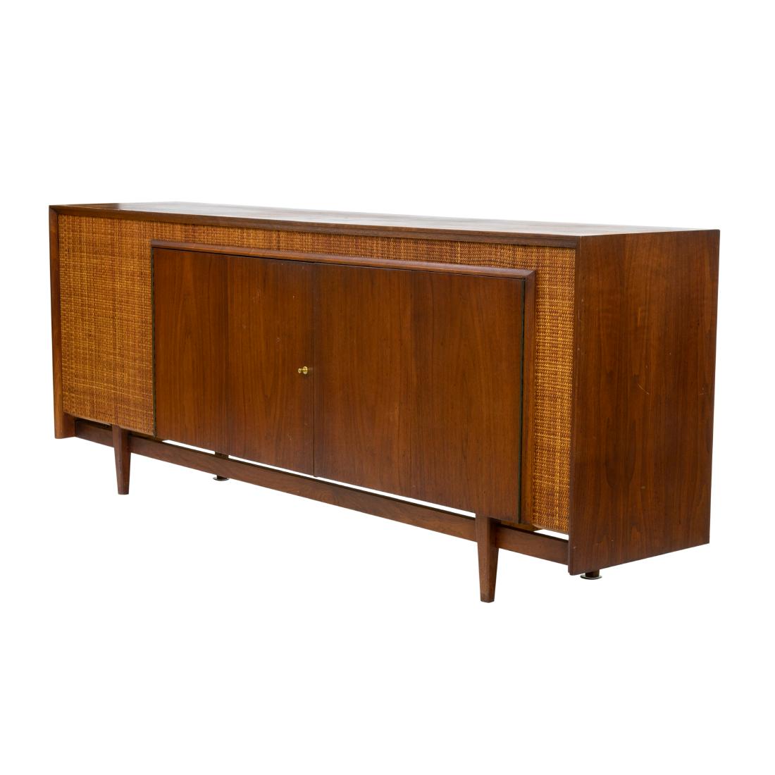 Walnut & Cane Credenza (1 of 6)