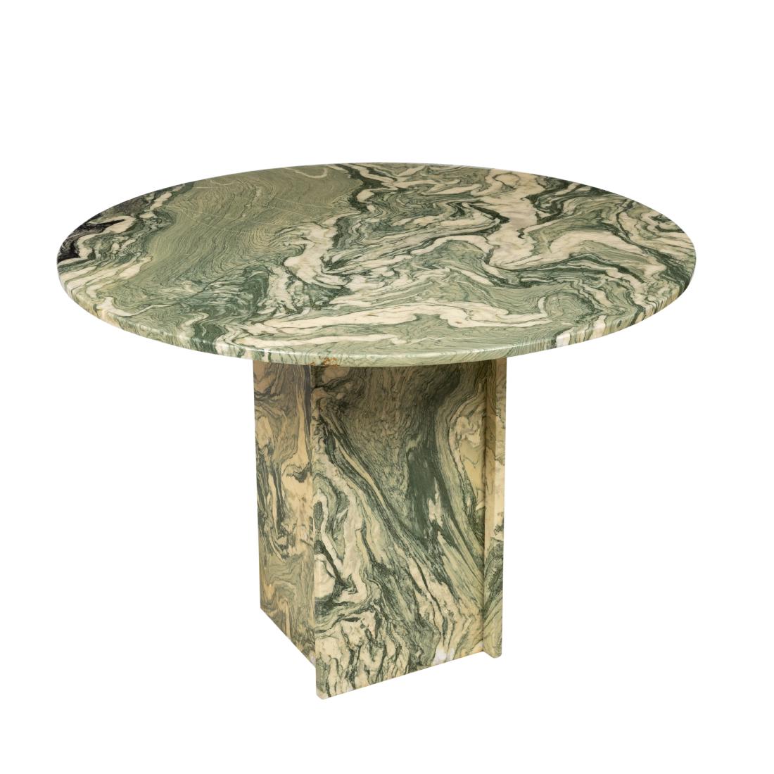 Green Marble Pedestal Table (1 of 4)