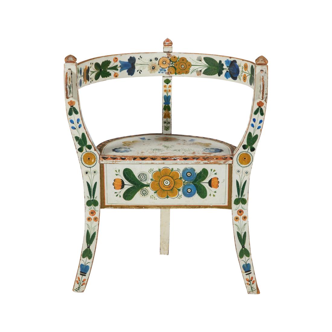 Antique Norwegian Painted Child's Chair (1 of 6)
