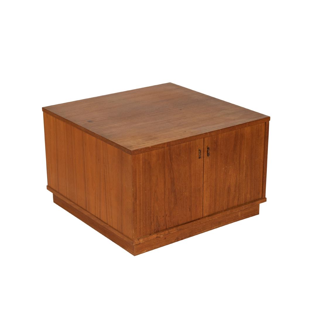 Teak Cabinet with Leather Pulls (1 of 4)