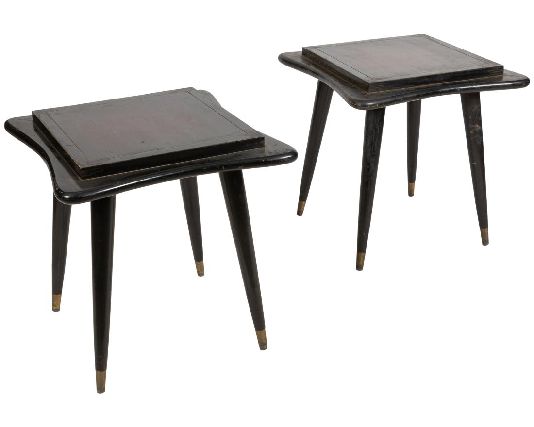 Atomic Lacquered Lamp Tables - Pair (1 of 1)