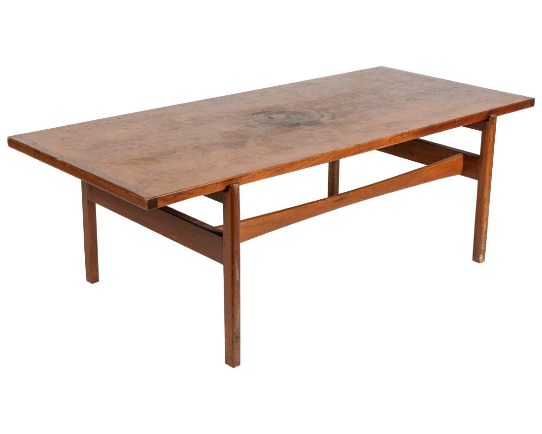Danish Teak Coffee Table: Description - A Danish teak coffee table. Dimensions - 18" x 54" x 24"