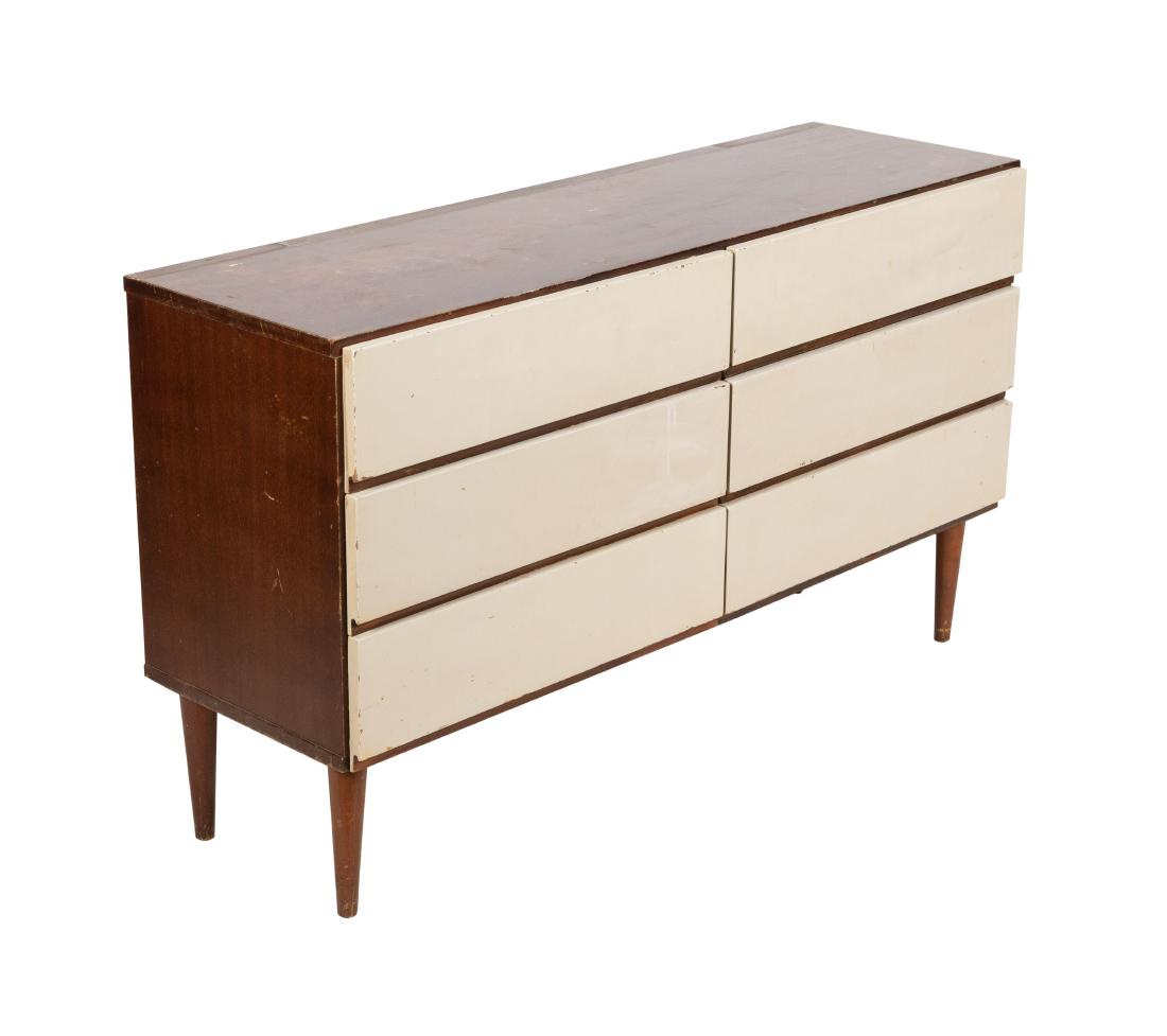 Mid Century Low Dresser Painted Drawers Apr 25 2019