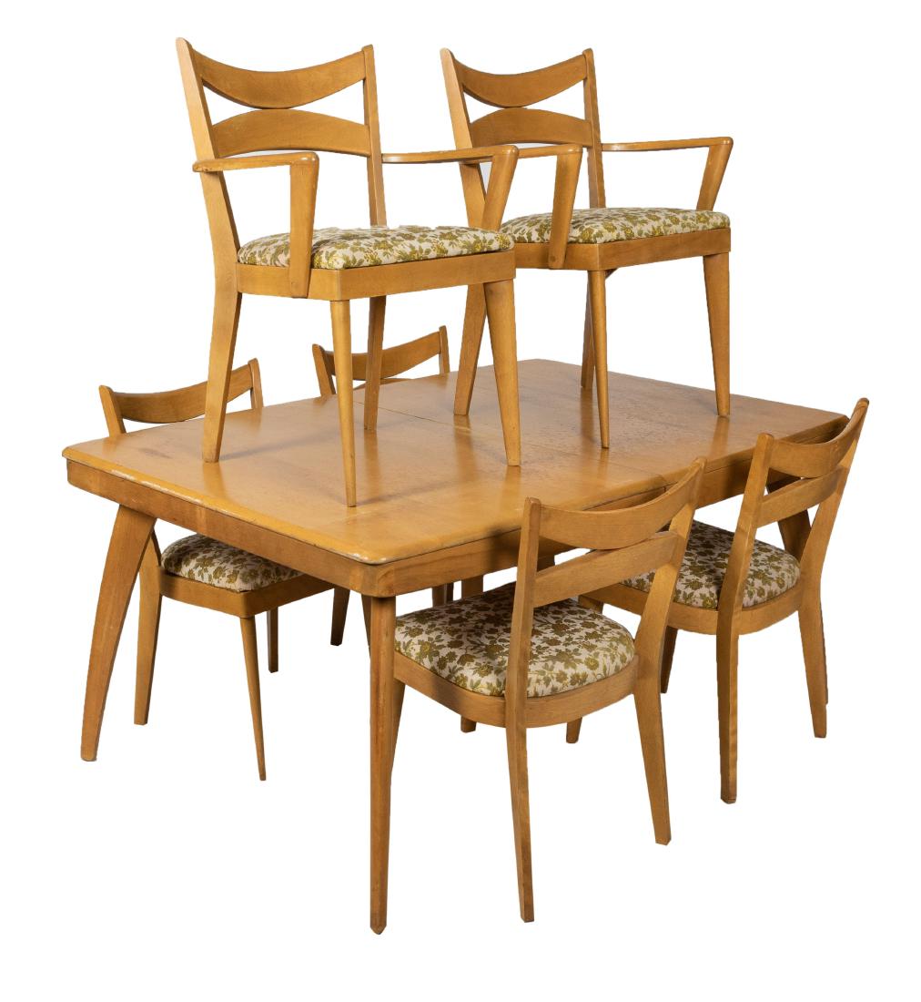 Heywood Wakefield - Dining Table - Six Chairs (1 of 1)