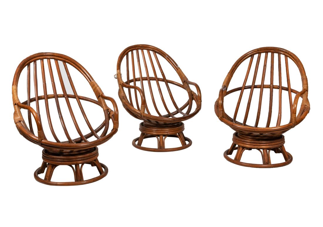 Bamboo Rocking Platform Chairs - Three (1 of 2)