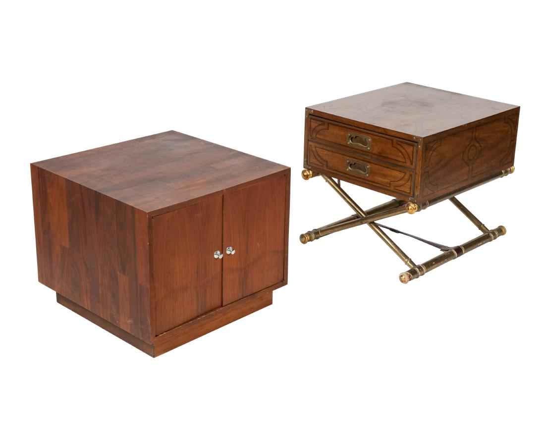 Mid Century - Two Pieces - Cabinet & End Table (1 of 4)