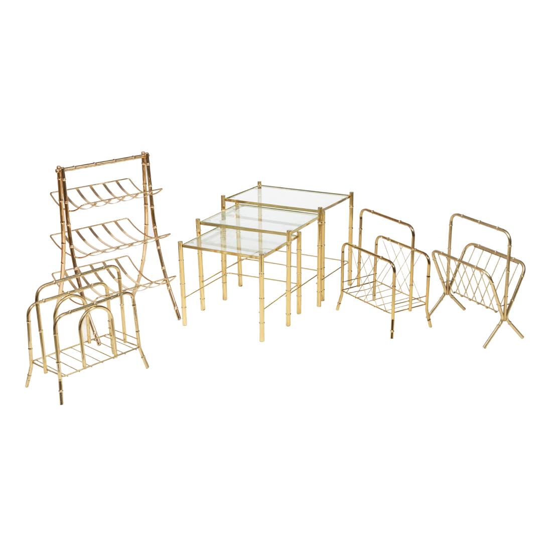 Brass and Bamboo Lot - 5 Piece (1 of 1)