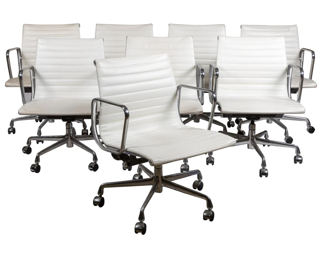 Charles & Ray Eames - Management Chairs - Set of Eight (1 of 3)