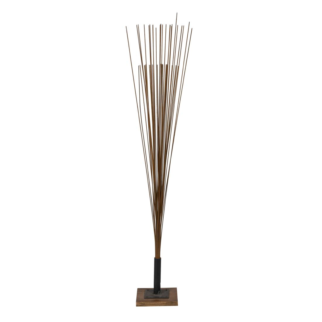 Harry Bertoia Style - Large Steel Fan Sculpture: Description - A large steel fan sculpture in the manner of Harry Bertoia. Dimensions - 80" x 13"