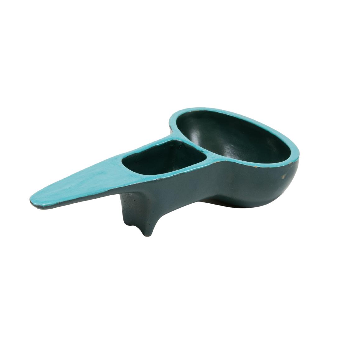 Ettore Sottsass - Bitossi - Glazed Bowl: Description - A glazed earthenware bowl by Ettore Sottsass for Bitossi. Dimensions - 2.5" x 10.25" x 6"