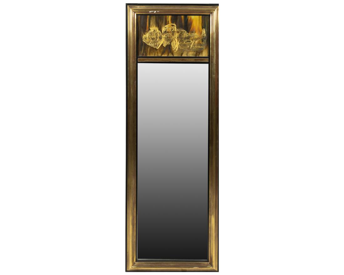 Bernard Rohne - Mastercraft - Mirror: Description - Bernard Rohne for Mastercraft mirror Dimensions - 58" x 20"