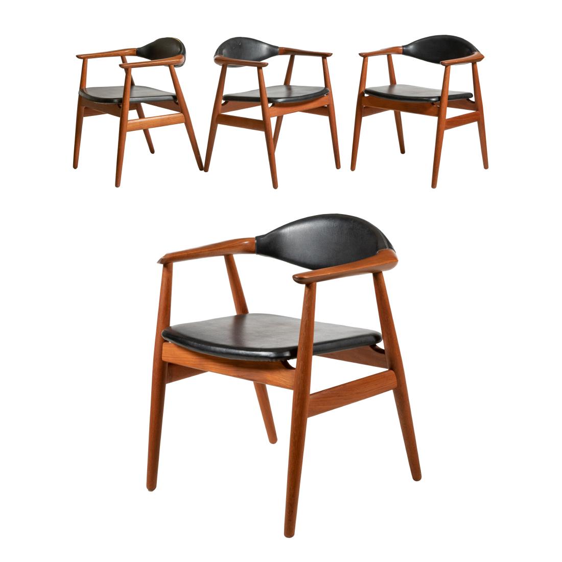 Erik Kirkegaard - Side Chairs - Four: Description - Set of four Erik Kirkegaard side chairs Dimensions - 28" x 24" x 18"