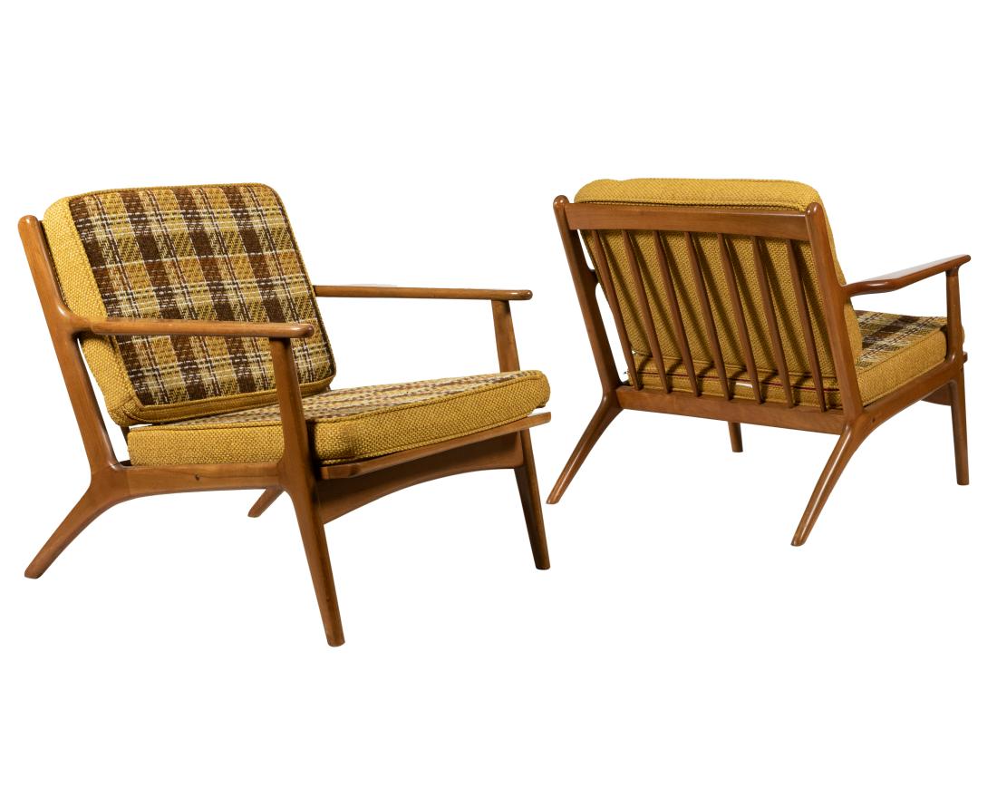 Adrian Pearsall - Sculpted Walnut Lounge Chair: Description - Adrian Pearsall sculpted walnut lounge chairs Dimensions - 27" x 29" x 32"