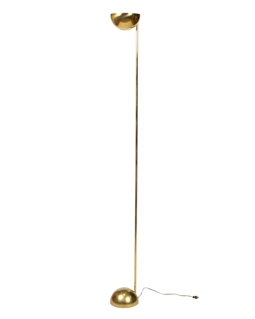 George Kovacs - Brass Floor Lamp: Description - George Kovacs brass floor lamp. Dimensions - 69" x 7"